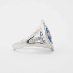 Bague saphir et diamants