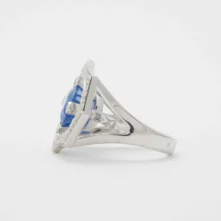 Bague saphir et diamants