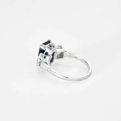 Bague saphir et diamants