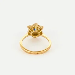 Bague saphir et diamants