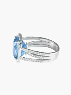 Bague Saphir et Diamants