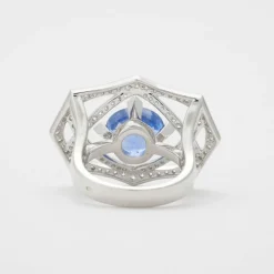 Bague saphir et diamants
