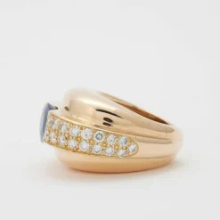 Bague saphir et diamants