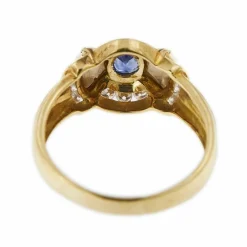 Bague saphir et diamants