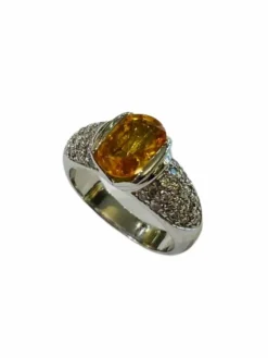 Bague Saphir jaune Ceylan