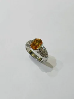 Bague Saphir jaune Ceylan