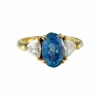 Bague Saphir Or jaune Diamants
