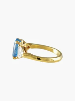Bague Saphir Or jaune Diamants