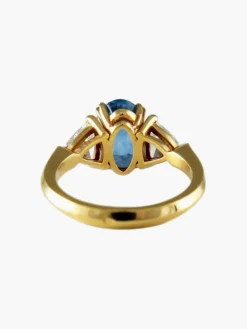 Bague Saphir Or jaune Diamants