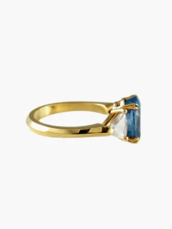 Bague Saphir Or jaune Diamants