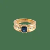 Bague Saphir épaulé de Diamants