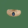 Bague Saphir pavage Diamants