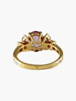 Bague Saphir rose et Diamants