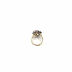 Bague saphir rose et diamants