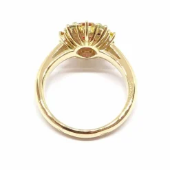 Bague saphir rose, saphirs, diamants