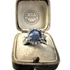 Bague Saphir étoilé Diamants