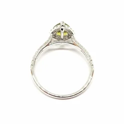 Bague Saphir vert & Diamants