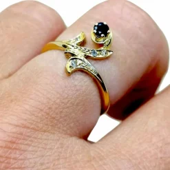 Bague saphir Vintage
