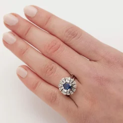 Bague saphir vintage