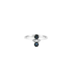 Bague Saphirs Diamants