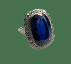 BAGUE SAPHIRS DIAMANTS
