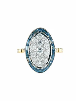 Bague Saphirs et Diamants