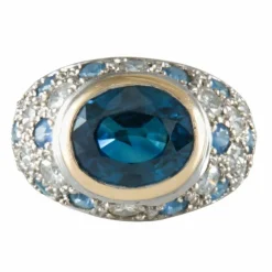 Bague Saphirs et Diamants