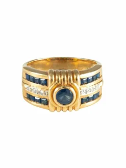 Bague Saphirs et Diamants