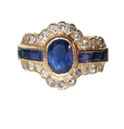 Bague Saphirs Et Diamants