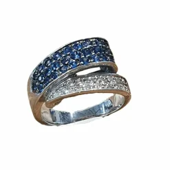 Bague Saphirs et Diamants