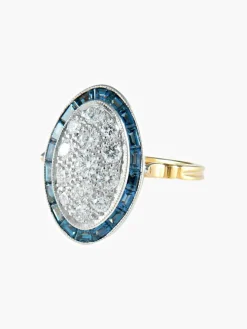 Bague Saphirs et Diamants