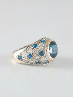 Bague Saphirs et Diamants