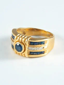 Bague Saphirs et Diamants