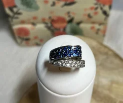 Bague Saphirs et Diamants