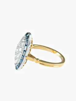 Bague Saphirs et Diamants