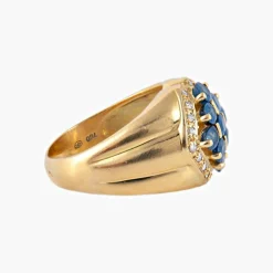 Bague Saphirs et Diamants