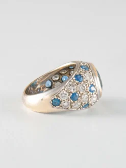 Bague Saphirs et Diamants