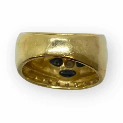 Bague saphirs et diamants