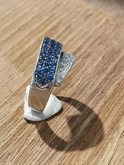 Bague Saphirs et Diamants