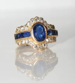 Bague Saphirs Et Diamants
