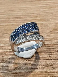 Bague Saphirs et Diamants