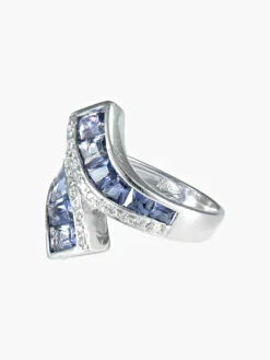 Bague Saphirs et Diamants