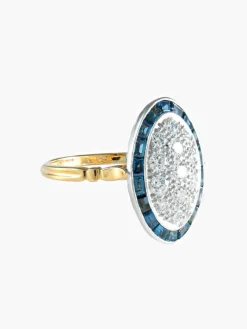 Bague Saphirs et Diamants