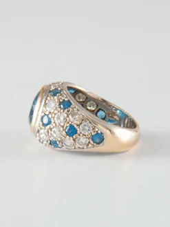 Bague Saphirs et Diamants