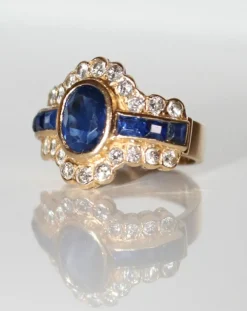Bague Saphirs Et Diamants
