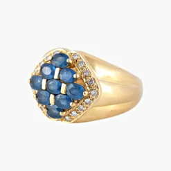 Bague Saphirs et Diamants