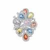 Bague Saphirs multicolores