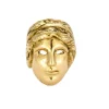 Bague sculpturale à motif de femme en or jaune