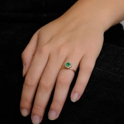 Bague Selim Mouzannar grenat tsavorite & diamants