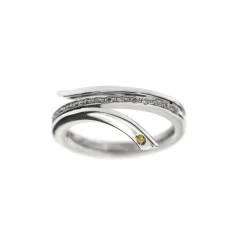 Bague serpent diamants
